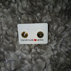 Yellow Stud Earrings